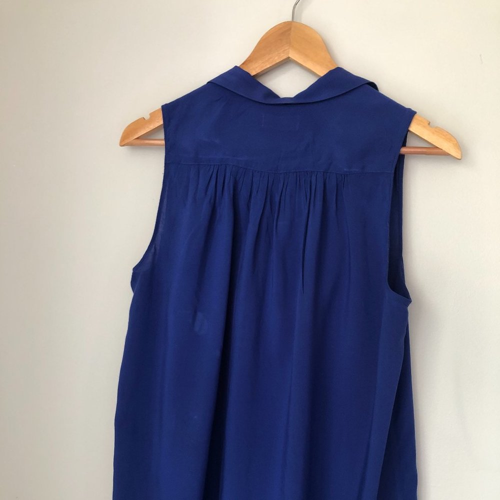 Gap Blue Sleeveless Blouse
